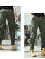 Χαμηλού Κόστους Στρατιωτικά παντελόνια-Ανδρικά Παντελόνια με τσέπες Παντελόνια Κορδόνι Ελαστική μέση Πολλαπλή τσέπη Συμπαγές Χρώμα Causal Καθημερινά Εξόδου Αθλήματα Στυλάτο Πράσινο παραλλαγής Χακί Μικροελαστικό