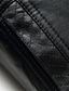 preiswerte Kunstlederjacke-Herren Lederjacke Kunstlederjacke Freizeitskleidung Urlaub Langlebig Lässig / Alltäglich Tasche Herbst Winter Solide / einfarbig Komfort Freizeit Umlegekragen Standard Regular Fit Schwarz Braun Jacken