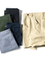 billiga Cargo-shorts-Herr Cargo-shorts Shorts Ficka Ensfärgat Komfort Andningsfunktion Knelängd Ledigt Dagligen 100 % bomull Mode Streetwear Svart Armégrön