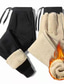 tanie Spodnie dresowe-Męskie Szerpa Spodnie dresowe Spodnie zimowe Spodnie Ściągana na sznurek Elastyczny pas Jednokolorowe Odporność na wiatr Komfort Codzienny Streetwear Mieszanka bawełny Sport Moda Czarny Szary Średnio