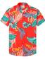 cheap Hawaiian Shirts-Men&#039;s Shirt Summer Hawaiian Shirt Floral Tree Car Solid Colored Leaves Turndown Black White Yellow Navy Blue Blue Outdoor Daily Short Sleeve Print Clothing Apparel Cool Casual Comfortable Beach
