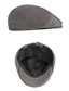 cheap Men&#039;s Hats-Men&#039;s Hat Beret Hat Flat Cap Street Dailywear Weekend Adjustable Buckle Pure Color Portable Comfort Fashion Black