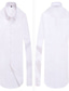 economico Camicie da vestito-Per uomo Camicia Camicie Tinta unica Collo ripiegabile Nero Blu Rosa Blu marino Bianco Ufficio Informale Manica lunga Bottone giù Abbigliamento Di tendenza Lavoro Signore