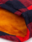 billige Hverdagsskjorter-Herre Flanell skjorte Skjorte jakke Overtrøje Plæd / Tern Aftæpning Sort Rød Navyblå Jul Gade Knap ned Tøj Basale Mode Designer Bekvem