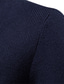 ieftine pulover pentru bărbați-Bărbați Pulover Cardigan Striat Tricotat Fermoar Tricotat Culoare pură Guler în picioare Încălziri Contemporan modern Purtare Zilnică Vacanță Îmbrăcăminte Iarnă Toamnă Gri Închis Albastru Marin Închis