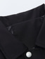 Χαμηλού Κόστους Ανδρικά Μπουφάν &amp; Παλτό-Ανδρικά Casual Jacket Ανθεκτικό Καθημερινά Καθημερινά Ρούχα Διακοπές Να πάω Φερμουάρ Πέτο Θερμαντικά Ανατομικό Χαλάρωση Σακάκι Εξωτερικά ενδύματα Συμπαγές / Απλό χρώμα Τσέπη Μαύρο / Χειμώνας