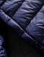 baratos Blusões e Parkas para Homem-Homens Baixa Jaqueta de Inverno Casaco de inverno A Prova de Vento Quente Casual Caminhada Cor Sólida / Simples agasalhos Roupa Preto Verde Escuro Vinho
