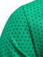 economico polo classica-Per uomo Camicia da golf Golf A pois Collo ripiegabile Verde Giallo Azzurro Bianco Strada Giornaliero Manica corta Bottone giù Stampa Abbigliamento Cotone Informale Comodo / Estate