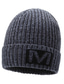 cheap Men&#039;s Hats-Hat Beanie / Slouchy Men&#039;s Gray Black Outdoor Daily Knit Letter Portable Warm Breathable