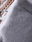 billige sweater til mænd-Herre bluse Rillet Strikke Strikket Helfarve Rund hals Hold Varm Moderne Moderne Arbejde Dagligdagstøj Tøj Forår &amp; Vinter Sort Gul M L XL / Langærmet / Langærmet