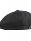 cheap Men&#039;s Hats-Men&#039;s Hat Beret Hat Street Dailywear Weekend Rivet Adjustable Buckle Pure Color Portable Comfort Breathable Fashion Black
