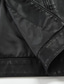 baratos Pêlo e Pele para Homem-Homens Blusão de couro falso Jaqueta de motociclista Roupa Diária Trabalho Inverno Longo Casaco Normal Manter Quente Casual Casual Diário Casaco Manga Longa Cor imaculada Com cinto Preto