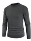 cheap Men&#039;s Pullover Sweater-Men&#039;s Pullover Ribbed Knit Cropped Knitted Solid Color Crew Neck Keep Warm Modern Contemporary Work Daily Wear Clothing Apparel Winter Spring &amp;  Fall Wine Dark Gray M L XL / Long Sleeve / Long Sleeve