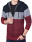 cheap Men&#039;s Cardigan Sweater-Men&#039;s Cardigan Sweater Ribbed Knit Tunic Knitted Color Block Warm Ups Modern Contemporary Daily Wear Going out Clothing Apparel Winter Fall Burgundy Light Grey M L XL / Long Sleeve