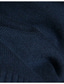 Недорогие кардиган мужской свитер-Муж. Вязаная ткань Кардиган Вязать кнопка Трикотаж Сплошной цвет V-образный вырез Старинный Одежда Зима Осень Каштановый Черный M L XL
