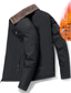 cheap Men&#039;s Jackets &amp; Coats-Men&#039;s Casual Jacket Outdoor Casual / Daily Daily Wear Vacation Going out Zipper Standing Collar Warm Ups Comfort Zipper Front Jacket Outerwear Solid Color Zipper Pocket Grey Black