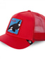 זול כובעים לגברים-בגדי ריקוד גברים כּוֹבַע כובע משאית לבוש יומיומי חופשה רשת זאב בעלי דפוסים בעלי חיים פלמינגו חומרים קלים נוח שחור אפור