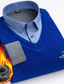 ieftine pulover pentru bărbați-Bărbați Pulover din lână Plover Striat Tricotat Tricotat Răsfrânt Contemporan modern Purtare Zilnică Ieșire Îmbrăcăminte Iarnă Toamnă Trifoi Albastru piscină XXL 3XL 4XL / Manșon Lung / Lână