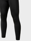 cheap Pajamas-Men&#039;s Long Johns Thermal Underwear Thermal Pants Pure Color Tights / Leggings Daily Gyms Polyester Thermal Comfort Pant Elastic Waist Winter Fall Black