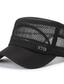 cheap Men&#039;s Hats-Men&#039;s Hat Baseball Cap Flat Cap Trucker Hat Outdoor Daily Mesh Adjustable Buckle Pure Color Portable Breathable Black