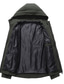 זול ג&#039;קטים ומעילים לגברים-מעיל רוח לגברים עמיד קז&#039;ואל / ללבוש יומיומי לחופשה רוכסן רוכסן נוחות ז&#039;קט פנאי בגדים עליונים בצבע אחיד / רגיל כיס צבאי ירוק בז &#039;שחור