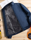 Χαμηλού Κόστους Ανδρικά Μπουφάν &amp; Παλτό-Ανδρικά Casual Jacket Για Υπαίθρια Χρήση Καθημερινά Καθημερινά Ρούχα Διακοπές Εξόδου Φερμουάρ Όρθιος γιακάς Θερμαντικά Ανατομικό Φερμουάρ μπροστά Σακάκι Εξωτερικά ενδύματα Συμπαγές Χρώμα