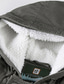 Χαμηλού Κόστους Ανδρικά Μπουφάν &amp; Παλτό-Ανδρικά Μπουφάν Sherpa Για Υπαίθρια Χρήση Καθημερινά Καθημερινά Ρούχα Διακοπές Εξόδου Μονόπετο Με Κουκούλα Ανατομικό Χαλάρωση Σακάκι Εξωτερικά ενδύματα Συμπαγές Χρώμα Γράμμα Κεντητό Τσέπη