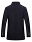 preiswerte Herren-Blazer &amp; -Anzüge-Herren Wintermantel Wollmantel Mantel Freizeitskleidung Ausgehen Winter Herbst POLY warm halten Draussen Oberbekleidung Bekleidung Modisch Warm-Ups Einfarbig Tasche Ständer Einreihiger Verschluss