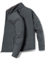 cheap Men&#039;s Jackets &amp; Coats-Men&#039;s Casual Jacket Outdoor Casual / Daily Daily Wear Vacation Going out Zipper Standing Collar Warm Ups Comfort Zipper Front Jacket Outerwear Solid Color Zipper Pocket Grey Black