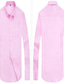 billiga Formella skjortor-Herr Skjorta Ensfärgat Nedvikt Svart Blå Rodnande Rosa Marinblå Vit Arbete Ledigt Långärmad Button-Down Kläder Mode Affär Herre