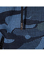 baratos suéter cardigã masculino-Homens Sueter Cardigan Estriado Tricotar Tricotado camuflagem Com Capuz Básico Aquecimento Roupa Diária Férias Roupa Outono &amp; inverno Azul Cinzento Escuro M L XL / Manga Longa / Manga Longa