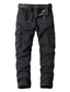 tanie Bojówki-Męskie Spodnie Spodnie robocze Multi Pocket 6 kieszeni Geometria Komfort Oddychający Codzienny Streetwear Mieszanka bawełny Sport Moda Zieleń wojskowa Czarny Średnio elastyczny