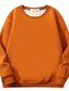 cheap Basic Hoodie Sweatshirts-Men&#039;s Sweatshirt Sherpa Pullover Black Pink Yellow Khaki Orange Crew Neck Solid Color Sports &amp; Outdoor Sports Streetwear Fleece Basic Casual Big and Tall Winter Fall Clothing Apparel Hoodies