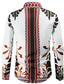 cheap Men&#039;s Printed Shirts-Men&#039;s Shirt Graphic Shirt Western Shirt Graphic Classic Collar White Red Green Black+White Daily Holiday Long Sleeve Clothing Apparel Fashion Designer Classic