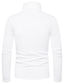 billiga Casual T-shirts för män-höst vinter stil casual mode herr en kod ren färg plus sammet höghalsad skjorta långärmad t-shirt