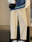 tanie spodnie codzienne-Męskie Spodnie sztruksowe Spodnie Spodnie codzienne Elastyczny pas Prosta noga Jednokolorowe Komfort Oddychający Pełna długość Codzienny Wyjściowe Streetwear Moda Szykowne i nowoczesne Brązowy Khaki