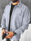 preiswerte Flanell Hemden-Herren Flanelljacke Flanell Hemden Hemdjacke Fleece-Shirt Hemd Gestreift Umlegekragen Blau Purpur Marineblau Grau Heißprägen Outdoor Strasse Langarm Button-Down Bedruckt Bekleidung Modisch Designer