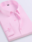 preiswerte Formelle Hemden-Herren Hemd Grafik-Drucke Kragen Hellrosa Schwarz Weiß Gelb Rosa Übergröße Party Arbeit Langarm Bekleidung Basic Geschäftlich Einfach Ausgefallene