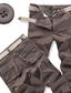 ieftine Pantaloni Cargo-Bărbați Pantaloni Cargo Pantaloni Legătura trasată Multi Buzunare Picior drept Culoare solidă Confort Respirabil Lungime totală Casual Zilnic Ieșire 100% Bumbac Sport Stilat Verde Crud Galben