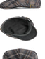 abordables Chapeaux homme-Homme Chapeau Béret Chapeau Beret Plein Air Quotidien Fin de semaine Boucle réglable Plaid Portable Confort Mode Noir