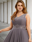 cheap With Jacket-Two Piece A-Line Wedding Guest Dresses Elegant Dress Formal Tea Length Sleeveless V Neck Chiffon with Appliques free custom size