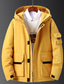 cheap Men&#039;s Downs &amp; Parkas-Men&#039;s Jacket Down Outdoor Casual Date Casual Daily Office &amp; Career Solid / Plain Color Outerwear Clothing Apparel Yellow Blue White / Winter