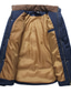 Χαμηλού Κόστους Ανδρικά Μπουφάν &amp; Παλτό-Ανδρικά Χειμερινό παλτό Ενισχυμένο Ανθεκτικό Καθημερινά Καθημερινά Ρούχα Διακοπές Να πάω Φερμουάρ Όρθιος γιακάς Ανατομικό Χαλάρωση Σακάκι Εξωτερικά ενδύματα Συνδυασμός Χρωμάτων Τσέπη