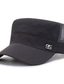 billige Hatte til mænd-Herre Hat Baseball kasket Flad kasket Trucker Hat udendørs Daglig Justerbar spænde Ren farve Bærbar Åndbart Sort