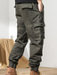 Χαμηλού Κόστους Στρατιωτικά παντελόνια-Ανδρικά Παντελόνια με τσέπες Παντελόνι Fleece Χειμωνιάτικο παντελόνι Παντελόνια Πολλαπλή τσέπη Σκέτο Ζεστό Καθημερινά Εξόδου Streetwear Κομψό &amp; Μοντέρνο Καθημερινό Πράσινο παραλλαγής Μαύρο