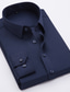 levne Košile k obleku-Pánské Košile Košile k obleku Pevná barva Přehnutý Černá Vodní modrá Světlá růžová Námořnická modř Bílá Práce Ležérní Dlouhý rukáv Tlačítko dolů Oblečení Módní Obchodní Gentleman