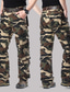 cheap Cargo Pants-Men&#039;s Cargo Pants Trousers Multi Pocket Straight Leg Camouflage Comfort Breathable Full Length Casual Daily Going out Sports Stylish ArmyGreen Blue Inelastic