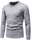 cheap Men&#039;s Pullover Sweater-Men&#039;s Pullover Ribbed Knit Tunic Solid Color Crew Neck Keep Warm Modern Contemporary Work Daily Wear Clothing Apparel Winter Fall Black Green L XL XXL / Long Sleeve / Long Sleeve