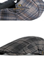 abordables Chapeaux homme-Homme Chapeau Béret Chapeau Beret Plein Air Quotidien Fin de semaine Boucle réglable Plaid Portable Confort Mode Noir