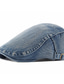 Χαμηλού Κόστους Ανδρικά καπέλα-Ανδρικά Καπέλο Μπερές Επίπεδο καπέλο Δρόμος Ρυθμιζόμενη πόρπη Τζιν Ντένιμ Μονόχρωμες Φορητό Άνεση Μοντέρνα Μαύρο